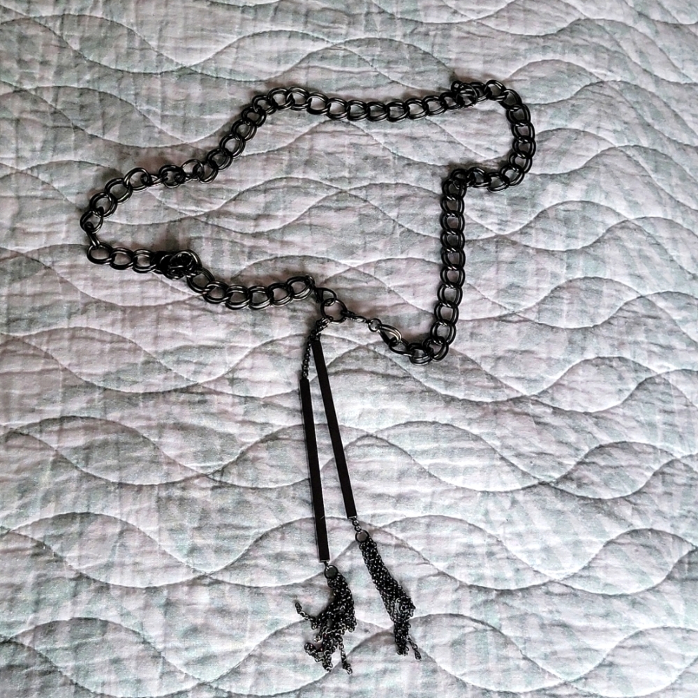 Black chain necklace